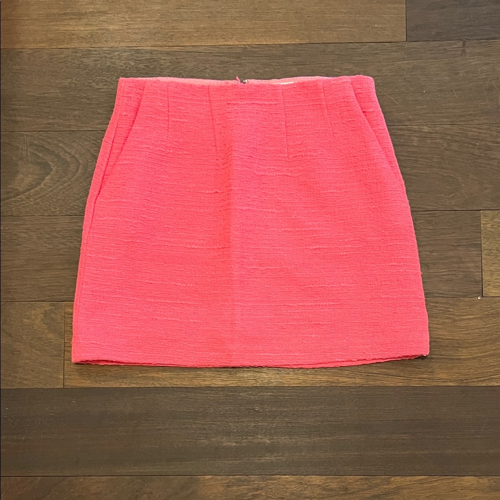 Babaton Pink tweed Skirt